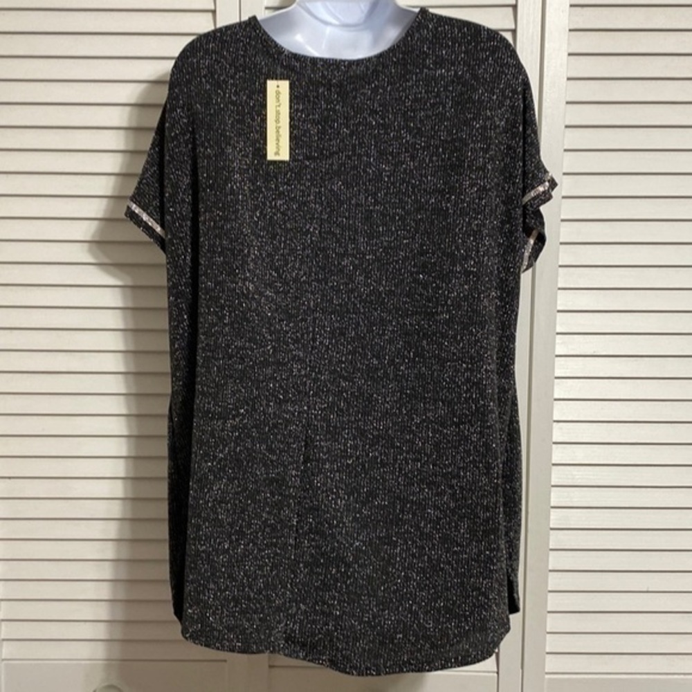 Don’t Stop Believing Black sparkly shirt! - Picture 5 of 14